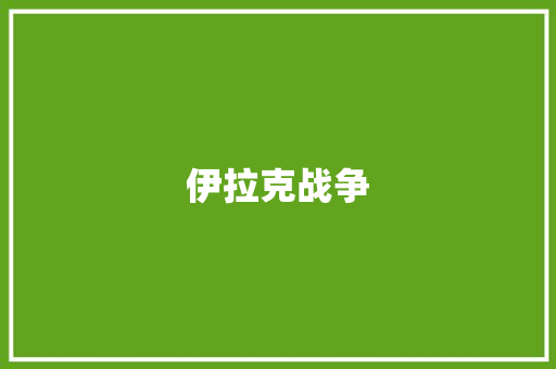 伊拉克战争