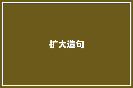 扩大造句 简历模板