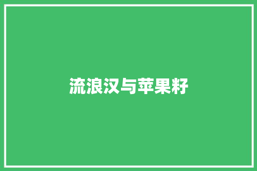 流浪汉与苹果籽