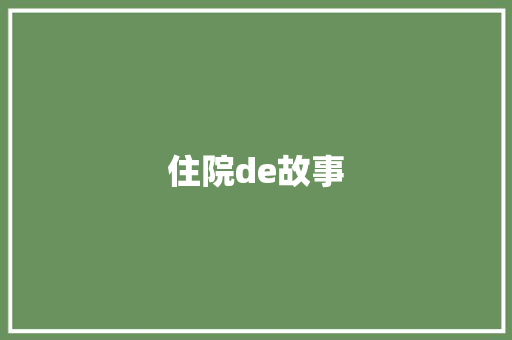 住院de故事 工作总结